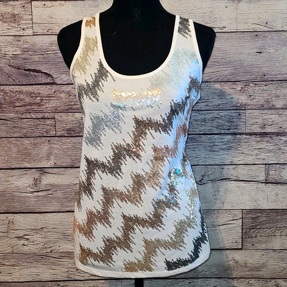 Almost Famous Tops - GORGEOUS SEQUIN TANK TOP
